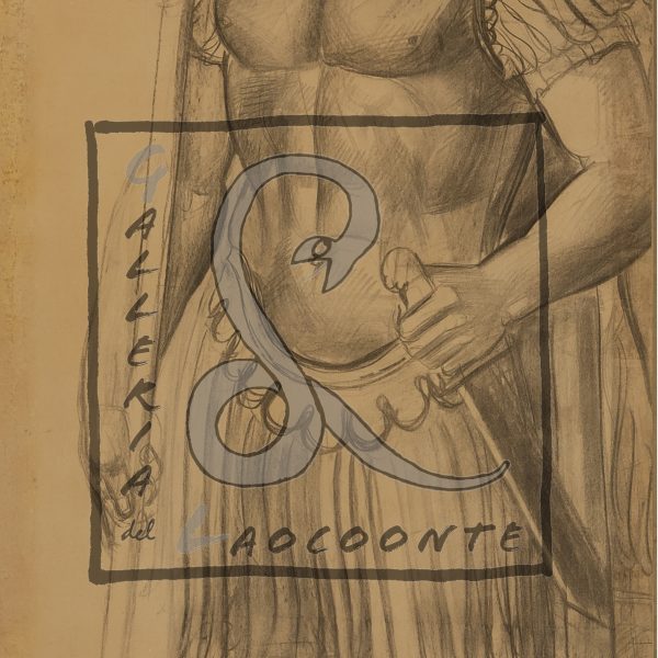 Achille Funi - Leggionari romani, 1931 ca Tecnica mista su carta apllicata su cartone Cm 125,5x81