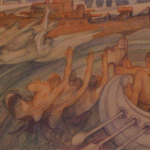 Giuseppe Rivaroli Prore, 1935 Pastello Cm 25,4x33