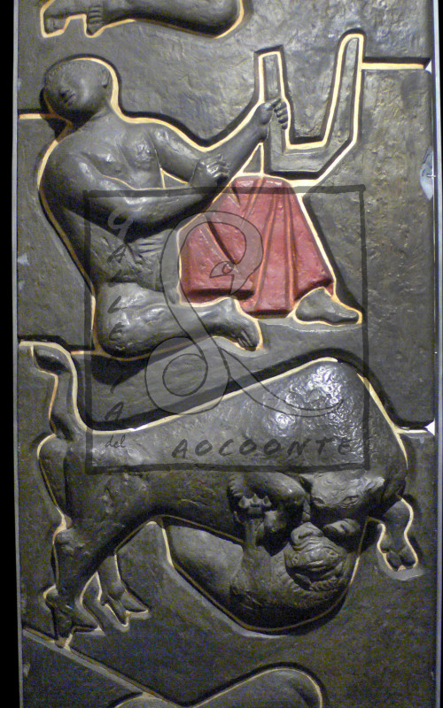 Marcello Mascherini - Gli Elementi Bassorilievo in gesso Cm 242x89,5x24