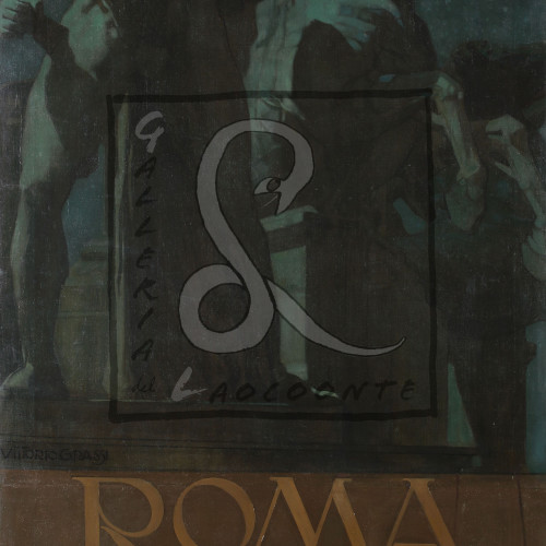 Vittorio Grassi - Feste commemorative della proclamazione del Regno d’Italia, 1910 Olio su tela Cm 200x96