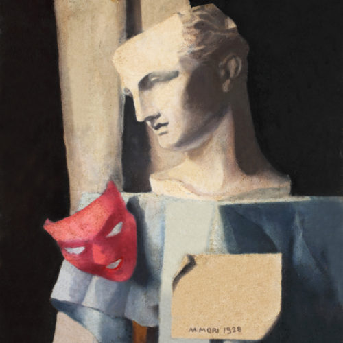 MARISA MORI (Florence 1900 - 1985) Via Lanfranchi (verso), 1926 Oil on wood, 46 x 50 cm